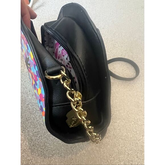 Betsey Johnson colorful polka dot cat crossbody bag - Picture 5 of 6